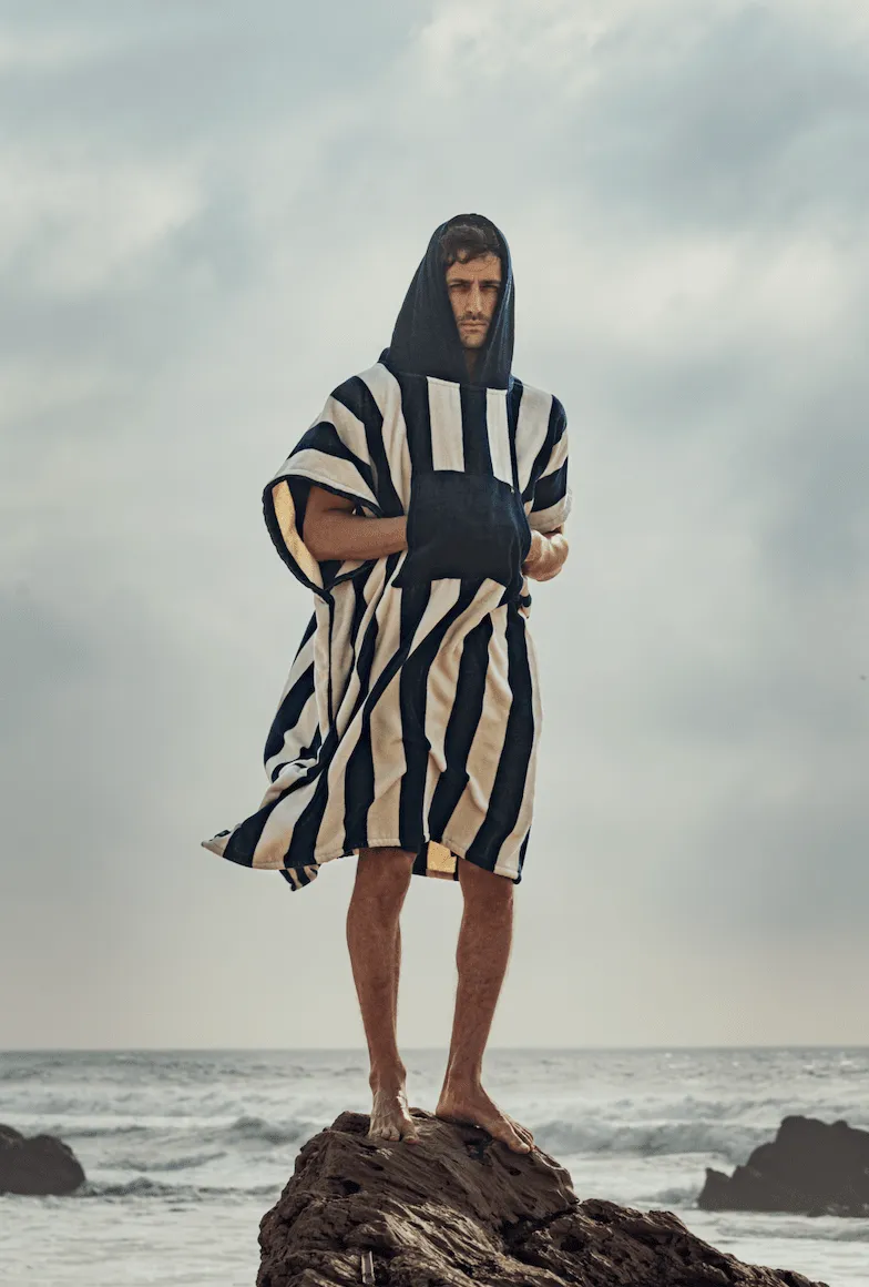 Poncho Ericeira Turc Cotton Bio Bleu